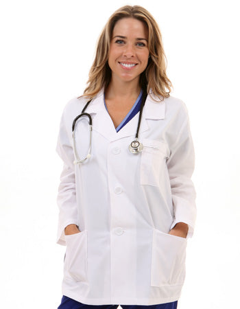 Short Lab Coat Long Sleeve