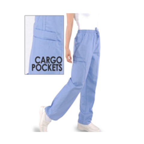 Bottom 3 Pocket Elastic Pant with Cargo Pocket Petite